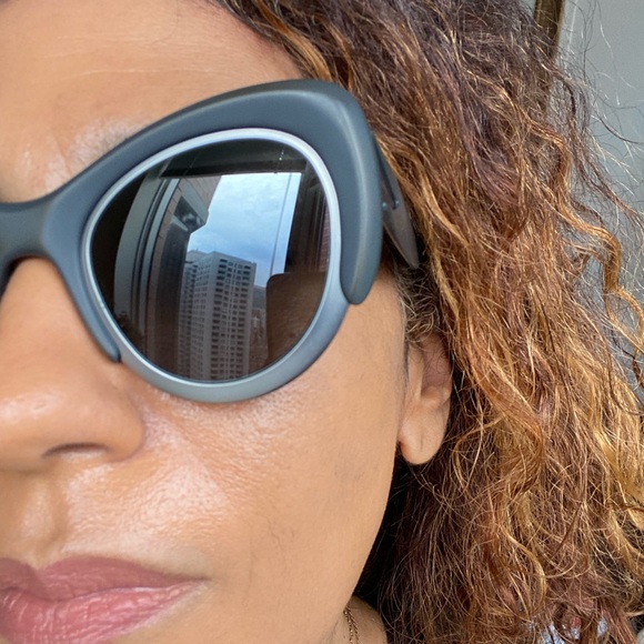 Pomellato sunglasses matte black /gray metal - Picture 2 of 6